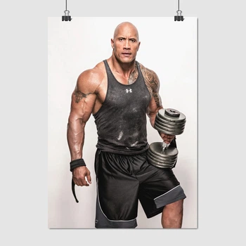 Постер Дуэйн Джонсон (Скала), Dwayne Johnson (The Rock), A3 42×30 см (id0054)