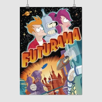 Постер Футурама, главные персонажи, Futurama, A3 42×30 см (id1805)