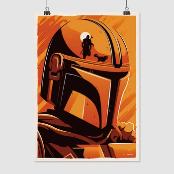 Постер Мандалорець, Зоряні Війни, Mandalorian, Star Wars, A3 42×30 см (id3926)