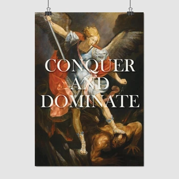 Постер Завоёвывай и повелевай, Conquer and dominate, A3 42×30 см (id2292)