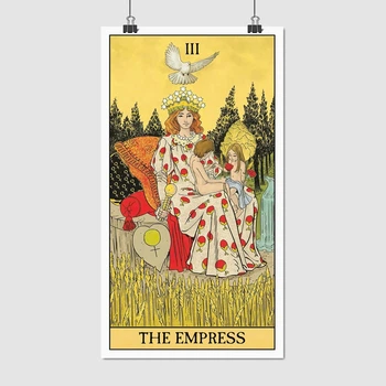 Постер Императрица, карта Таро, The Empress, Tarot, A3 42×23 см (id6119)