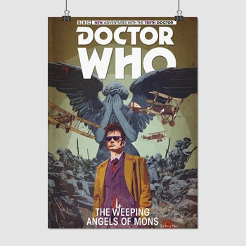Постер Доктор Хто, Doctor Who, Weeping Angels of Mons, A3 42×30 см (id0295)