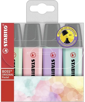 Zestaw markerów Stabilo Boss Original Pastel Multicolour 4 szt (4006381492867)