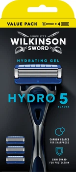Станок для бритья Wilkinson Sword Hydro 5 Clampack + 4 сменных картриджа (4027800216505)