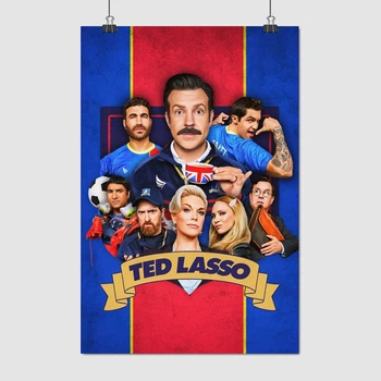 Постер Тед Лассо, серіал, Джейсон Судейкіс, Ted Lasso, Jason Sudeikis, A3 42×28 см (id4303)