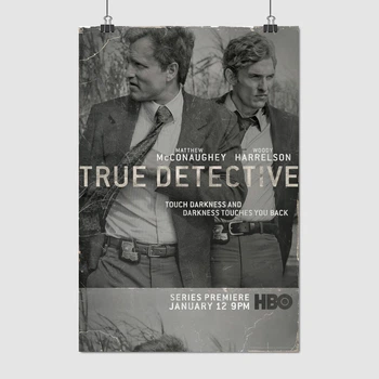 Постер Настоящий детектив, True Detective, интерьерный постер по сериалу, A3 42×28 см (id1565)