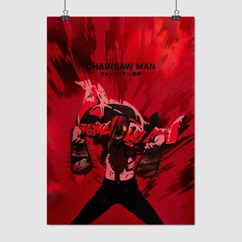 Постер Человек-бензопила, Chainsaw Man, A3 42×30 см (id5836)