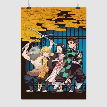 Постер Вбивця демонів, Demon Slayer: Kimetsu no Yaiba, A3 42×30 см (id5345)