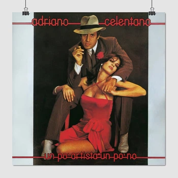 Постер Адриано Челентано, Adriano Celentano (1980), декор комнаты меломана, A3 30×30 см (id6796)