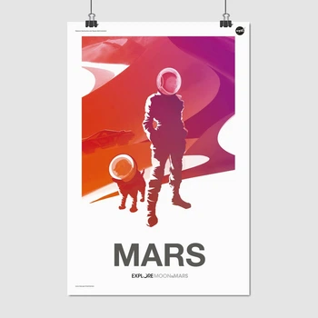 Постер Місяць-Марс, Mars, MoonToMars, NASA, A0 106×71 см (id3345)
