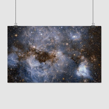 Постер Большое Магелланово Облако, галактика, Large Magellanic Cloud, A3 25×42 см (id2188)