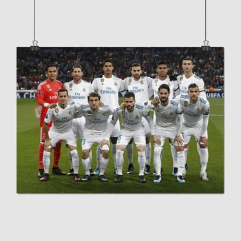 Постер Футбольная команда клуба Реал Мадрид, Real Madrid, A3 30×42 см (id1929)
