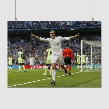 Постер Футболіст Гарет Бейл, Реал Мадрид, Gareth Bale, Real Madrid, A3 30×42 см (id1931)