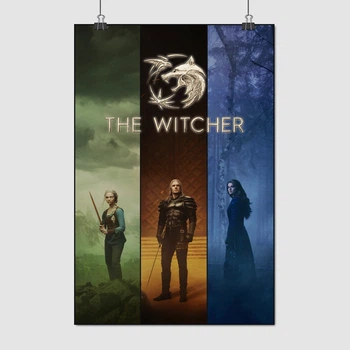Постер Відьмак, головні персонажі, Witcher, серіал, A3 42×28 см (id4721)