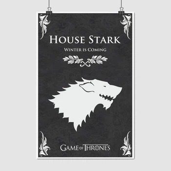 Постер Игра Престолов, Дом Старков, GoT, Game of Thrones, A1 90×60 см (id1536)