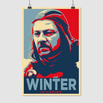 Постер Игра Престолов, Зима близко, GoT, Game of Thrones, Winter is coming, A3 42×28 см (id1529)