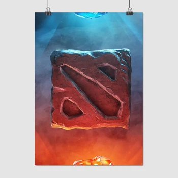 Постер Дота 2, лого, Dota 2, плакат для геймера, A3 42×30 см (id3738)