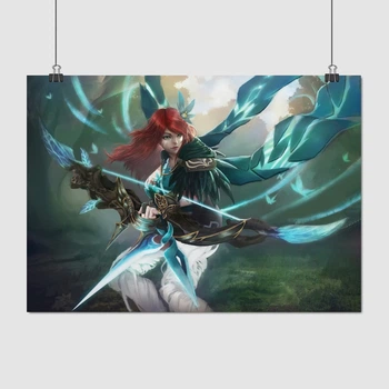 Постер Дота 2, Windranger, Dota 2, плакат для геймера, A3 30×42 см (id5946)