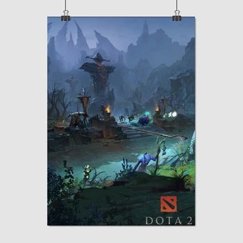 Постер Дота 2, встреча на миде, Pudge, Dota 2, плакат для геймера, A3 42×30 см (id3737)