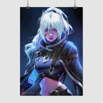 Постер Дота 2, Дроу-рейнджер Траксекс , Dota 2, Drow Ranger, плакат для геймера, A3 42×30 см (id6490)
