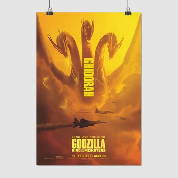 Постер Ґодзілла, кайдзю Гідора, King Ghidorah, Godzilla 2 (2019), A2 60×41 см (id3746)