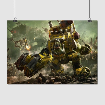 Постер Вархаммер 40000, Смертодред орков, Warhammer 40000, Deff Dread, A3 30×42 см (id1315)