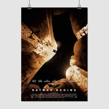 Постер Бэтмен: Начало, Batman Begins (2005), A3 42×30 см (id1898)
