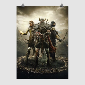 Постер Древние свитки, The Elder Scrolls Online, декор комнаты геймера, A3 42×30 см (id4473)