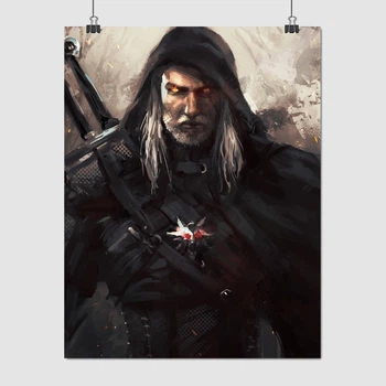Постер Відьмак Геральт із Рівії, Witcher, A3 38×30 см (id0985)