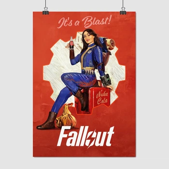 Постер Фоллаут, сериал, Люси Маклин и Нюка-Кола, Fallout, Nuka Cola, A3 42×30 см (id6611)