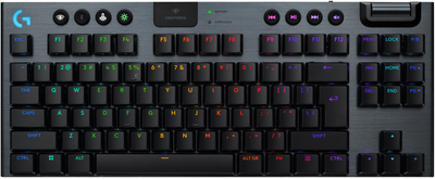 Клавіатура бездротова Logitech G915 TKL X Lightspeed Switch-Linear Wireless/Bluetooth/USB Black (920-012747)