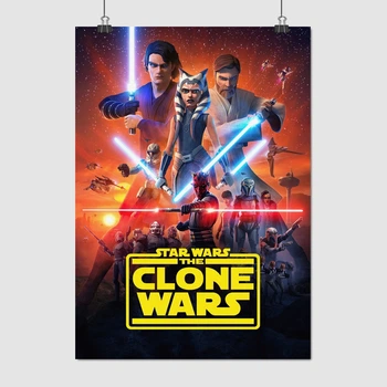 Постер Звёздные войны: Войны клонов, мультсериал, Star Wars, Clone Wars, A3 42×30 см (id0313)