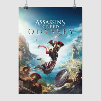 Постер Кредо ассасина: Одиссея, Assassin's Creed, плакат для геймера, A3 41×30 см (id4691)