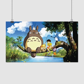 Постер Мой сосед Тоторо, Хаяо Миядзаки, Totoro (1988), A2 34×60 см (id0421)