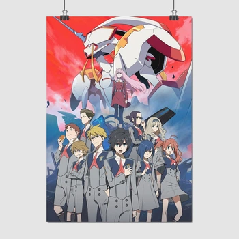 Постер Милый во Франкcе, главные герои, Darling in the Franxx, A3 42×30 см (id1843)