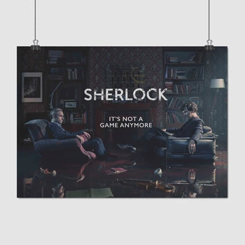 Постер Шерлок, Sherlock, Not a game anymore, сериал, детектив, A3 30×41 см (id0176)