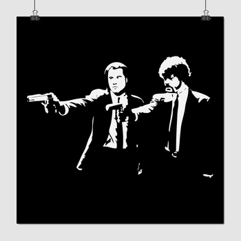 Постер Криминальное чтиво, Pulp Fiction (1994), A3 30×30 см (id3407)
