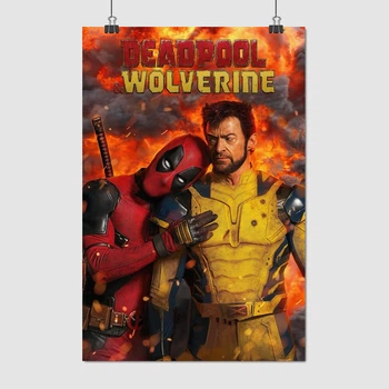 Постер Дедпул і Росомаха, Deadpool & Wolverine (2024), A3 42×28 см (id6750)