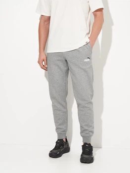 Спортивные штаны мужские утепленные Puma Essentials Graphics 68471303 XL Medium Gray Heather (4067983631474)