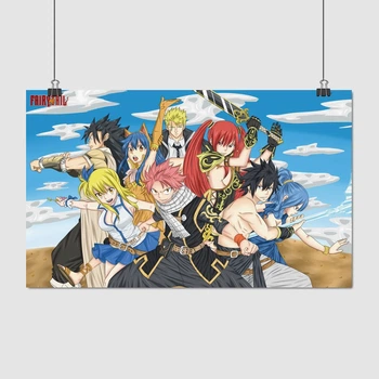 Постер Хвост феи, аниме, Fairy Tail, anime, A3 25×42 см (id5123)
