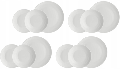 Zestaw talerzy La Porcellana Bianca Essenziale porcelana 12 elementów (8027549115660)