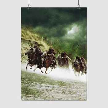 Постер Властелин колец, Назгулы пересекают реку, Lord Of The Rings, A3 42×30 см (id2698)