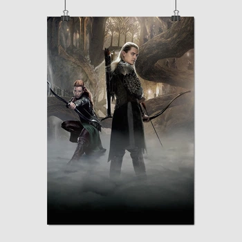 Постер Властелин колец, эльфы Леголас и Тауриэль, Lord Of The Rings, A3 42×30 см (id0019)