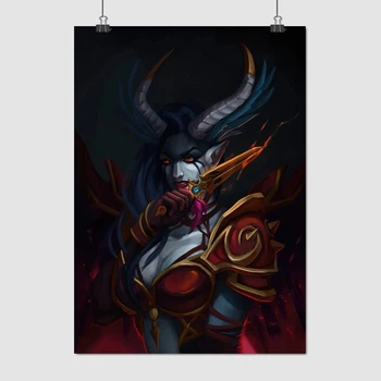 Постер Акаша, Дота 2, Dota 2, Akasha, Queen of Pain, плакат для геймера, A3 42×30 см (id6745)