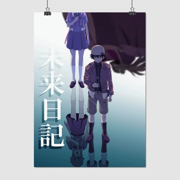 Постер Щоденник майбутнього, Mirai Nikki, Future Diary, A3 41×30 см (id5328)