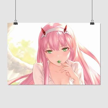 Постер Милый во Франкcе, Код 002, Ноль Два, Darling in the Franxx, Zero Two, A3 28×42 см (id5228)