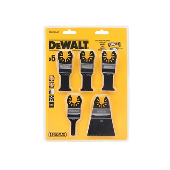 Zestaw 5 brzeszczotów do multinarzędzia DeWALT (5054905286378)
