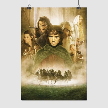 Постер Властелин колец: Братство Кольца, Lord of the Rings: Fellowship of the Ring, A3 42×30 см (id2701)