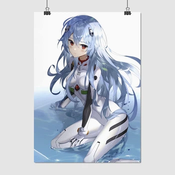 Постер Евангелион, Рей Аянами, Neon Genesis Evangelion, Rei Ayanami, A3 42×30 см (id5037)