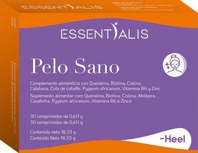 Харчова добавка Heel Essentialis Pelo Sano 30 таблеток (8429949195967)